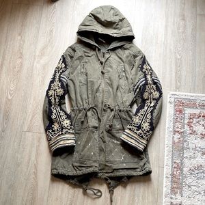 RARE Free People Military jacket size small